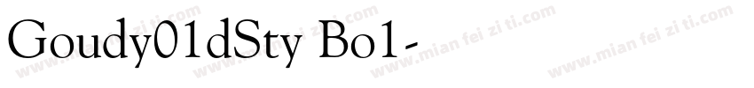 Goudy01dSty Bo1字体转换